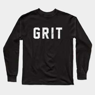 GRIT - vintage design Long Sleeve T-Shirt